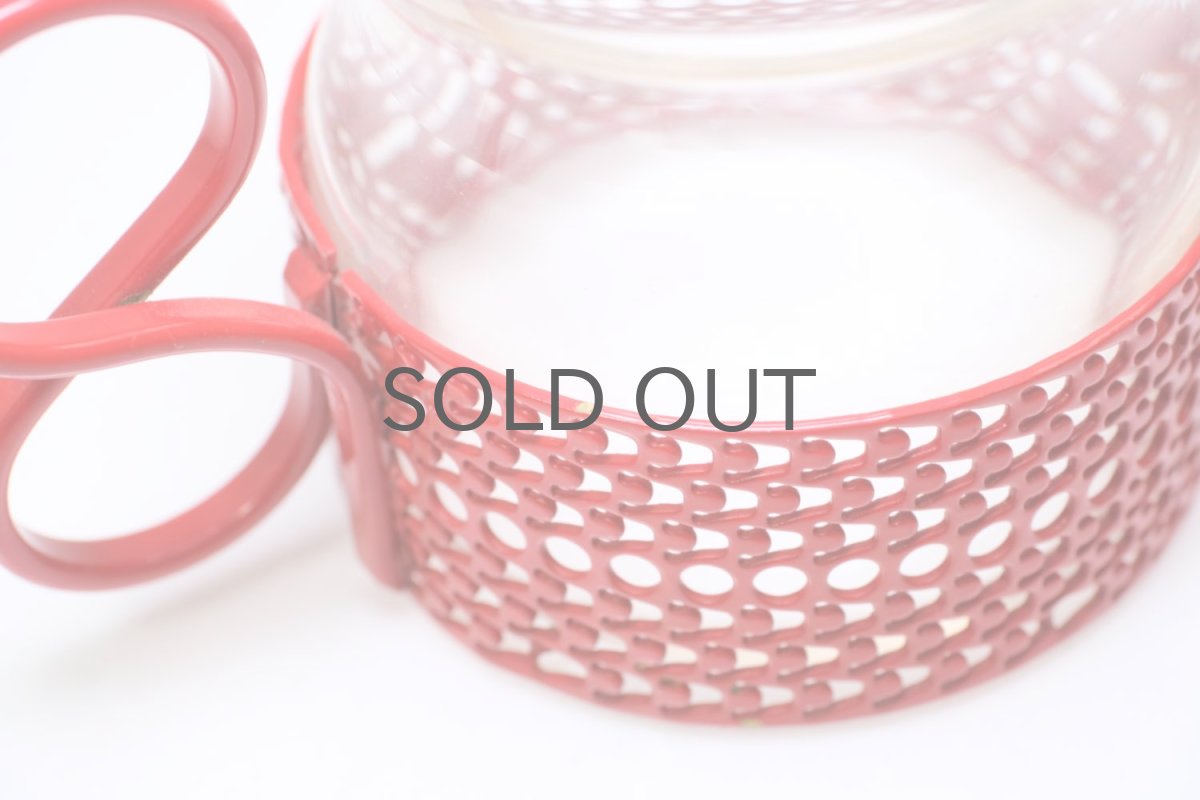 画像4: 北欧ビンテージ/iittala/イッタラ/TSAIKKA/ツァイッカ/クリア&レッドホルダー/レアレッド/No.2 (4)