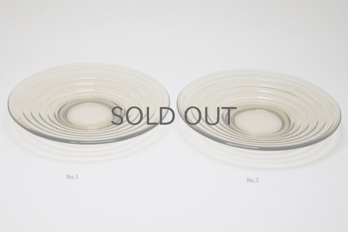 画像11: 北欧ビンテージガラス/Aino Aalto/アイノ・アアルト/Karhula/カルフラ/Bolgeblick/プレート/スモーク (11)