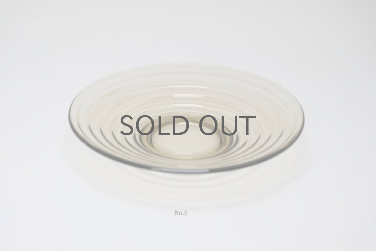 画像15: 北欧ビンテージガラス/Aino Aalto/アイノ・アアルト/Karhula/カルフラ/Bolgeblick/プレート/スモーク (15)
