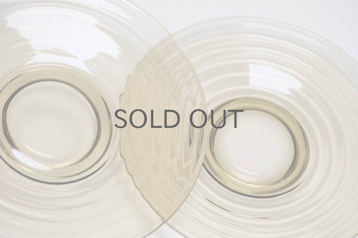 画像2: 北欧ビンテージガラス/Aino Aalto/アイノ・アアルト/Karhula/カルフラ/Bolgeblick/プレート/スモーク (2)