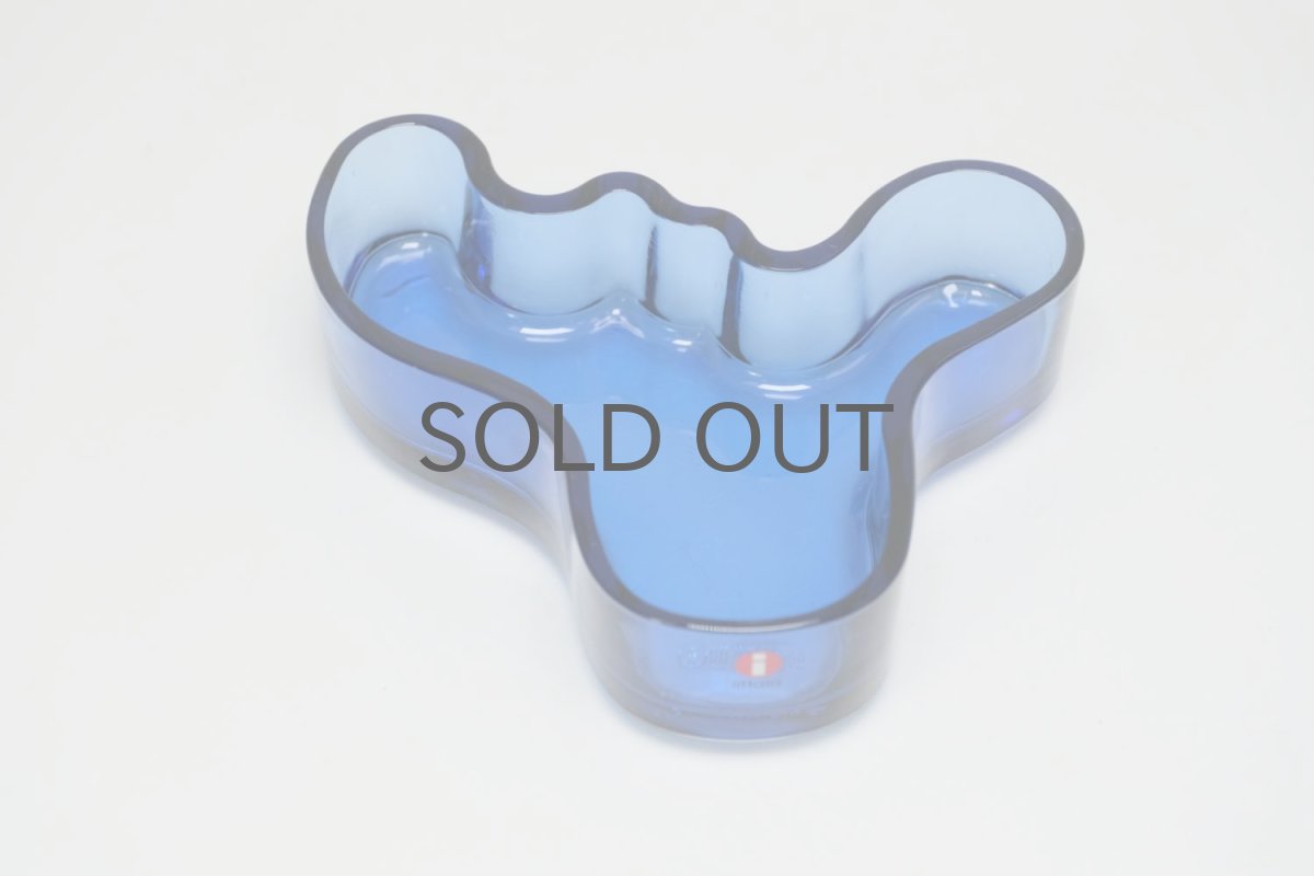 画像2: 北欧ビンテージ/iittala/イッタラ/Alvar Aalto/Aalto bowl/アアルトボウル/W13.8cm/ウルトラマリンブルー/廃番 (2)