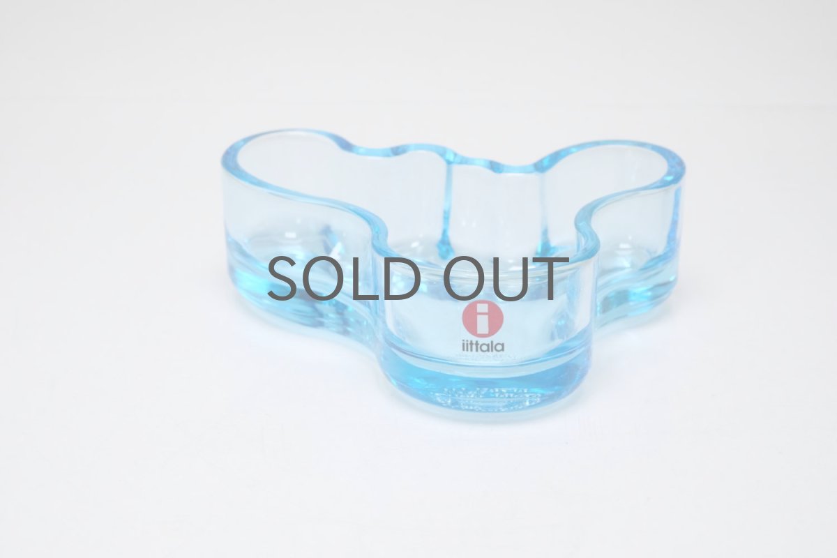画像1: 北欧ビンテージ/iittala/イッタラ/Alvar Aalto/Aalto bowl/アアルトボウル/W10cm/ライトブルー/廃番 (1)