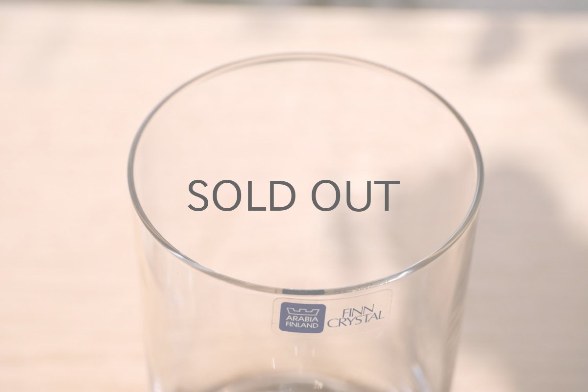 画像4: ビンテージ北欧雑貨/Nuutajarvi/ヌータヤルヴィ/Himalaja/クリアヒマヤラ/ロンググラス (4)