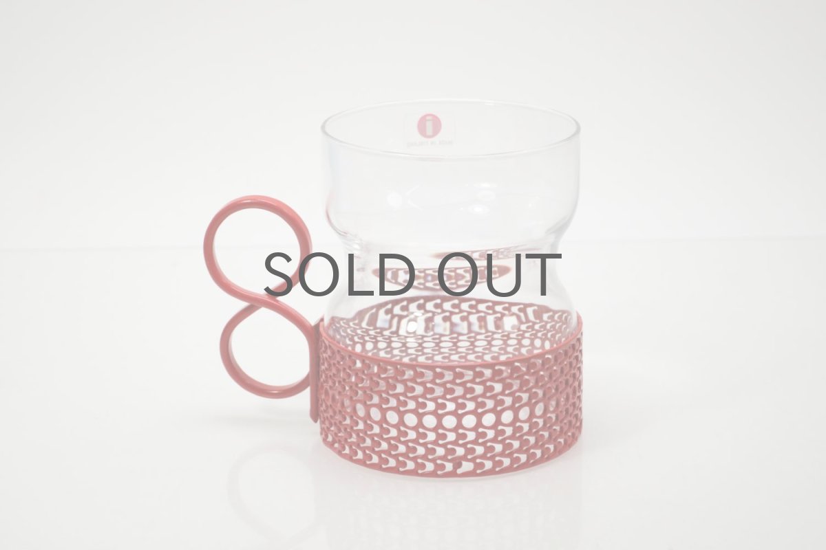 画像4: 北欧ビンテージ/iittala/イッタラ/TSAIKKA/ツァイッカ/クリア&レッドホルダー/レアレッド/No.1 (4)