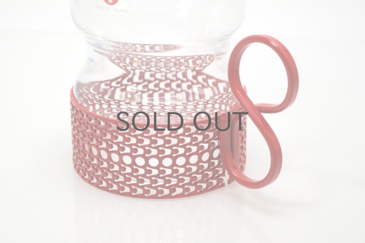 画像3: 北欧ビンテージ/iittala/イッタラ/TSAIKKA/ツァイッカ/クリア&レッドホルダー/レアレッド/No.1 (3)