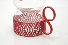 画像3: 北欧ビンテージ/iittala/イッタラ/TSAIKKA/ツァイッカ/クリア&レッドホルダー/レアレッド/No.1 (3)