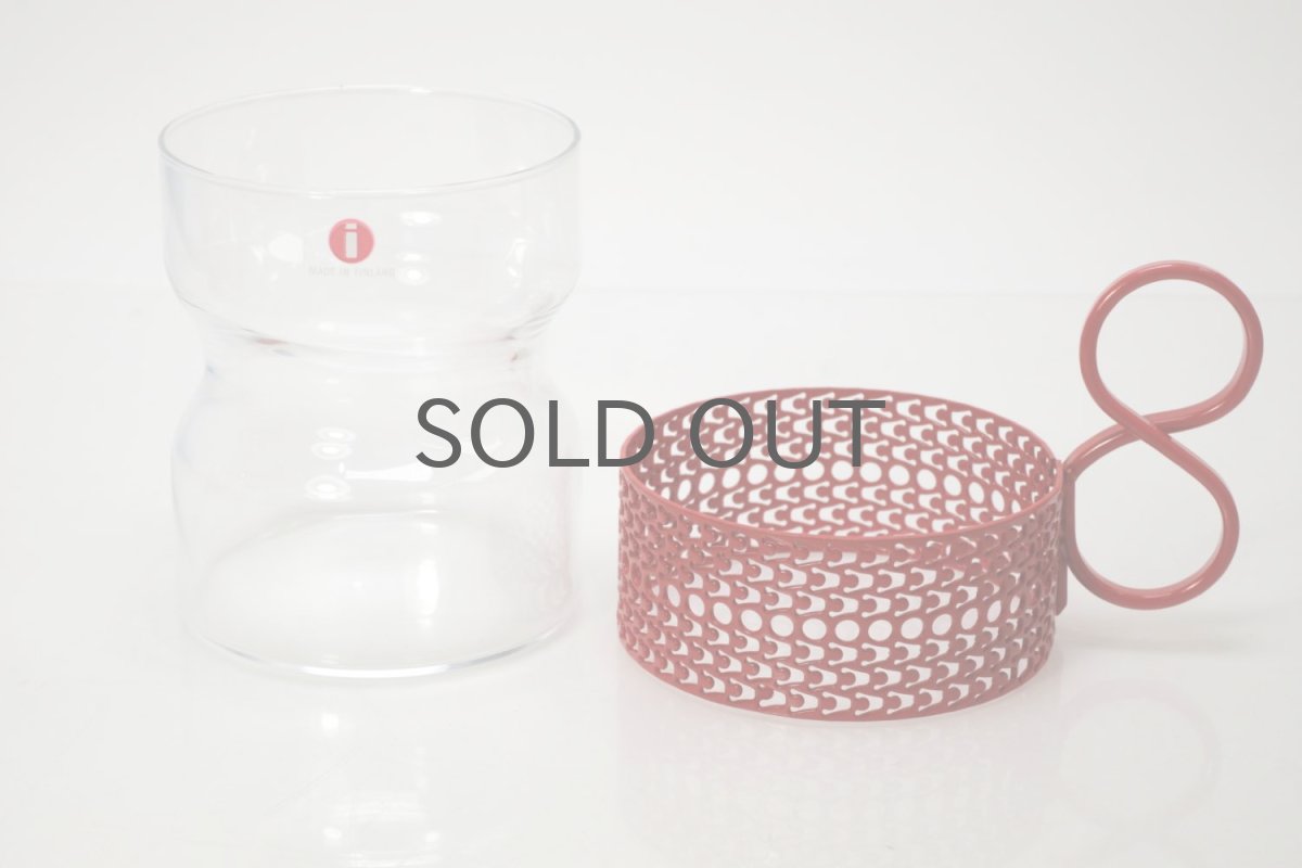 画像6: 北欧ビンテージ/iittala/イッタラ/TSAIKKA/ツァイッカ/クリア&レッドホルダー/レアレッド/No.1 (6)