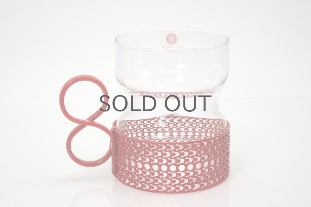 画像4: 北欧ビンテージ/iittala/イッタラ/TSAIKKA/ツァイッカ/クリア&レッドホルダー/レアレッド/No.2 (4)