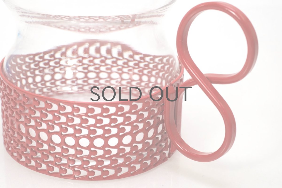 画像3: 北欧ビンテージ/iittala/イッタラ/TSAIKKA/ツァイッカ/クリア&レッドホルダー/レアレッド/No.2 (3)