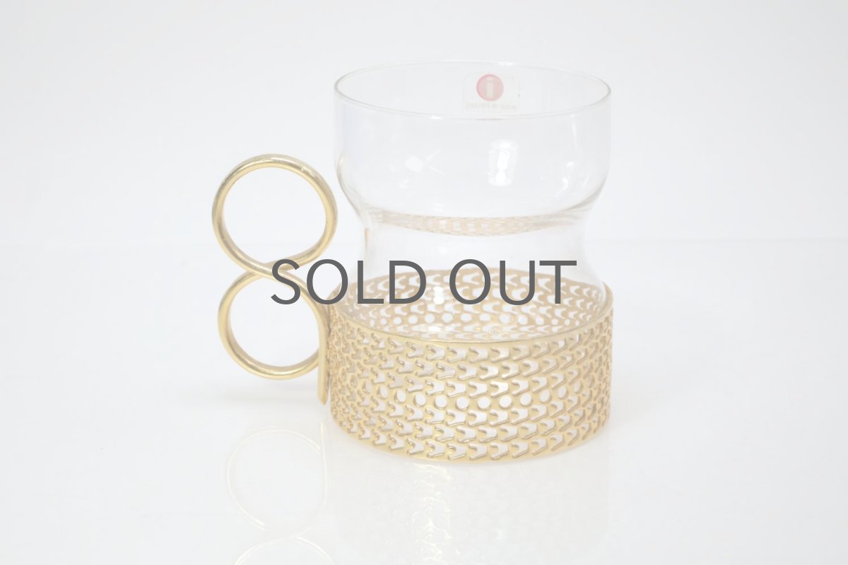 画像4: iittala/イッタラ/TSAIKKA/ツァイッカ/ゴールドホルダー&クリアグラス/No.1 (4)