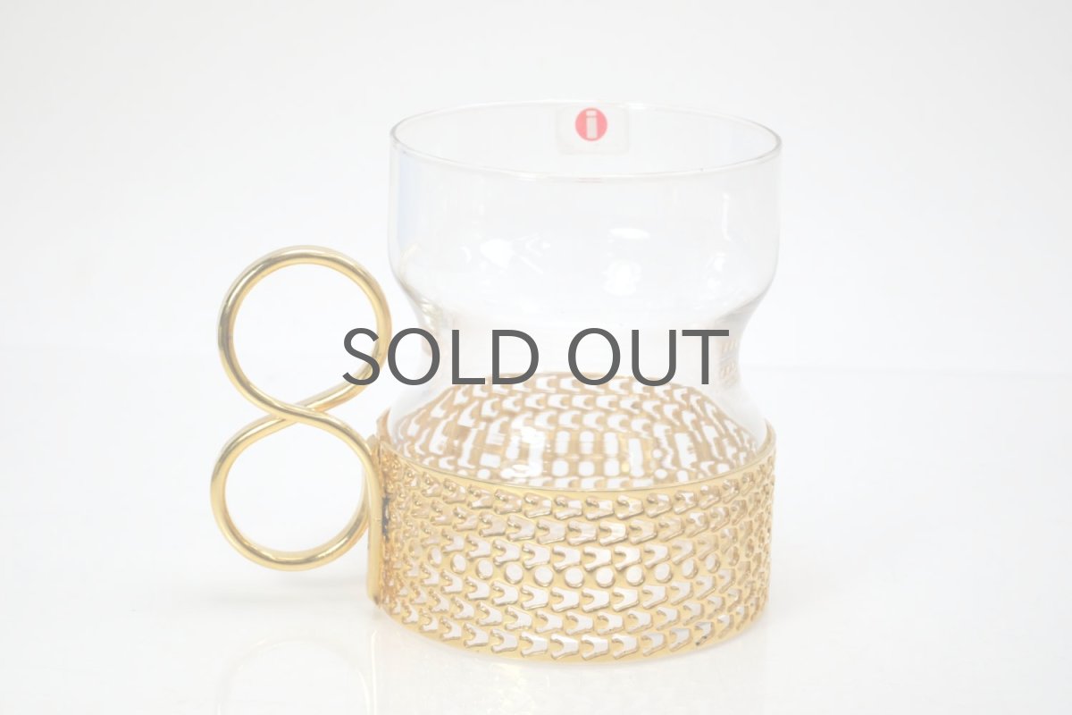 画像4: iittala/イッタラ/TSAIKKA/ツァイッカ/ゴールドホルダー&クリアグラス/No.2 (4)