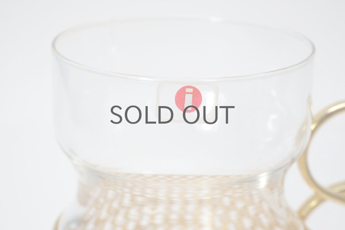 画像2: iittala/イッタラ/TSAIKKA/ツァイッカ/ゴールドホルダー&クリアグラス/No.2 (2)