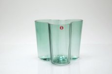 画像1: 北欧ビンテージ/iittala/イッタラ/Alvar Aalto/Aalto vase/アアルトベース/Savoy vase/H9.5cm/グリーン (1)
