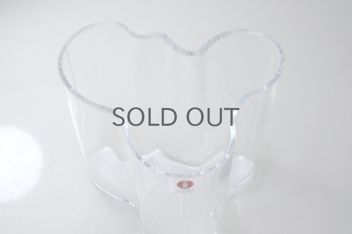画像2: 北欧ビンテージ/iittala/イッタラ/Alvar Aalto/Aalto vase/アアルトベース/Savoy vase/H9.5cm/オリジナルBOX付き/クリア (2)