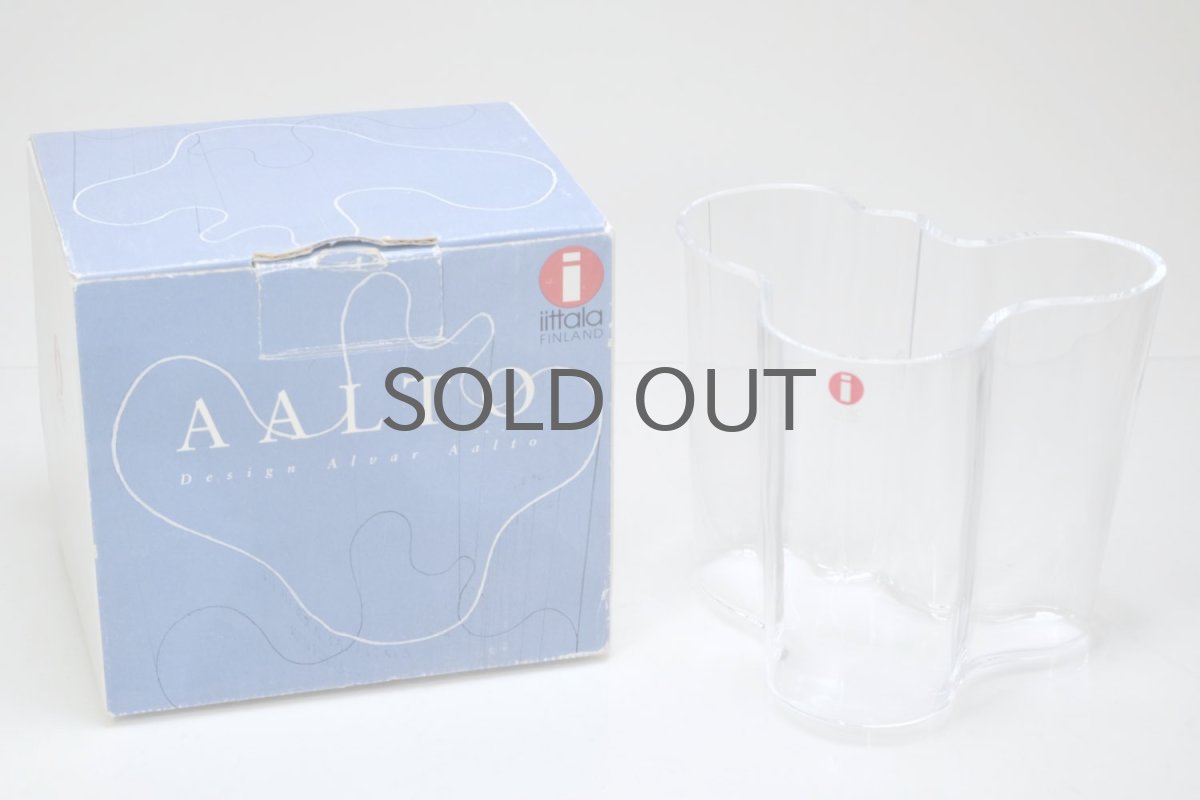 画像6: 北欧ビンテージ/iittala/イッタラ/Alvar Aalto/Aalto vase/アアルトベース/Savoy vase/H9.5cm/オリジナルBOX付き/クリア (6)