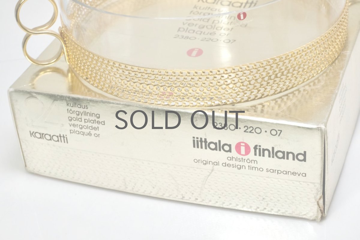 画像6: iittala/イッタラ/24Karaatti/24キャラット/ゴールドホルダー&クリアグラス/TSAIKKA/ツァイッカ/オリジナルBOX (6)