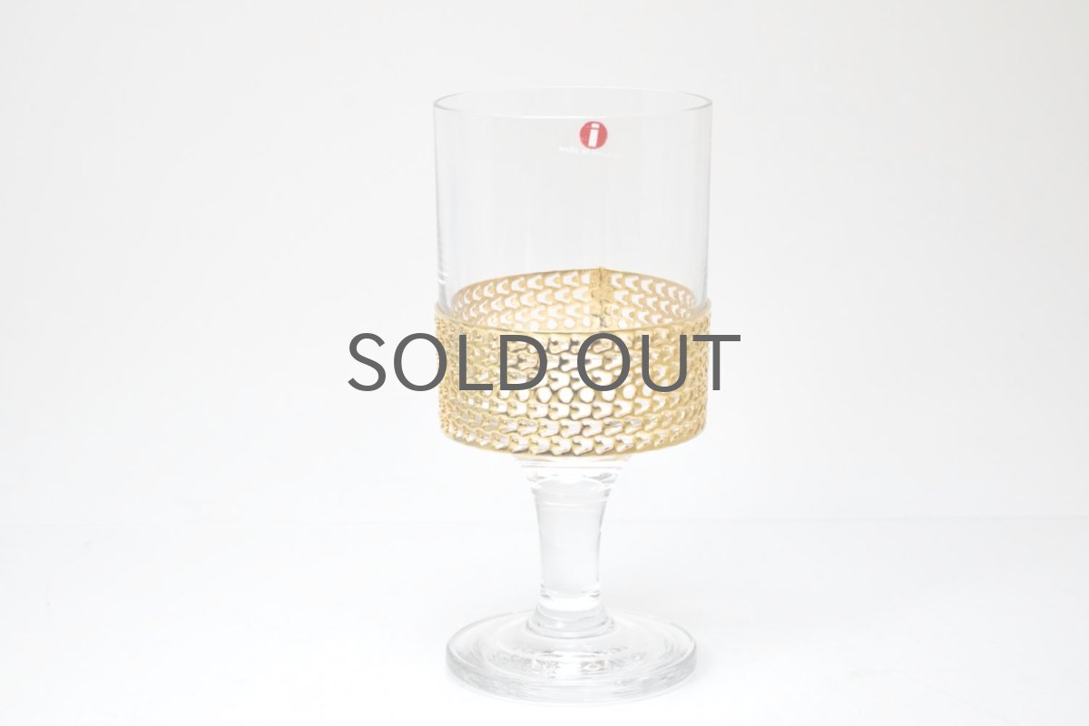 画像1: iittala/イッタラ/24Karaatti/24キャラット/ゴールド&クリアガラス/TSAIKKA/ツァイッカ/ワイングラス (1)