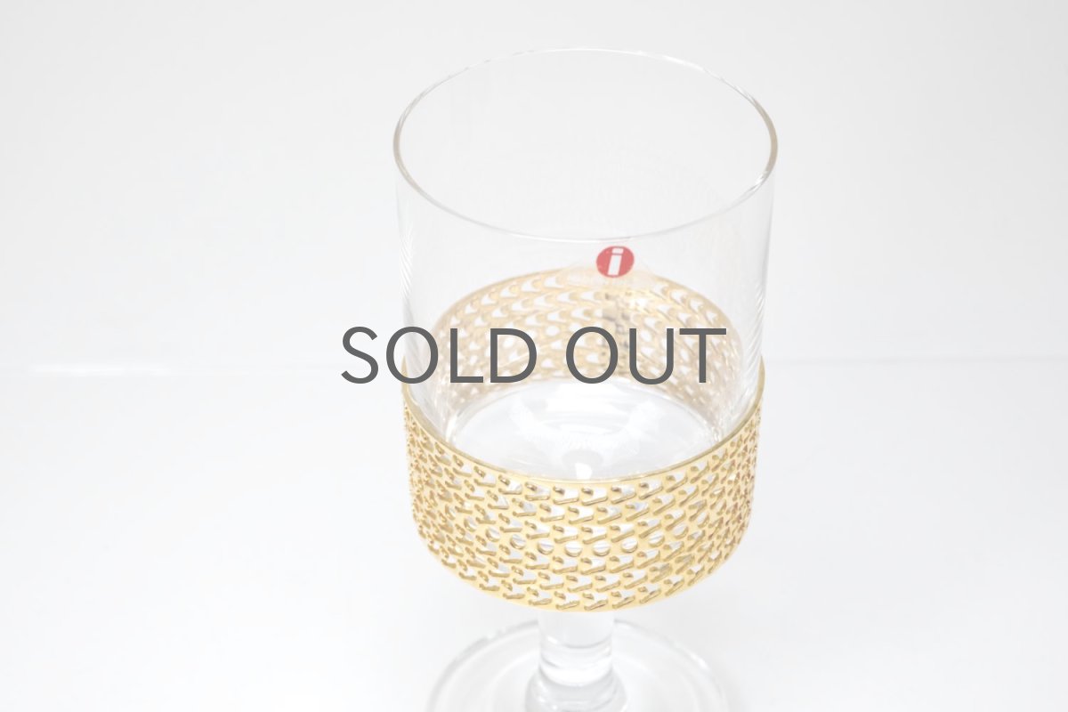 画像2: iittala/イッタラ/24Karaatti/24キャラット/ゴールド&クリアガラス/TSAIKKA/ツァイッカ/ワイングラス (2)
