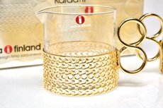 画像3: iittala/イッタラ/24Karaatti/24キャラット/ゴールドホルダー&クリアガラス/シュガー&クリーマー/TSAIKKA/ツァイッカ/オリジナルBOX (3)