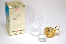 画像2: iittala/イッタラ/24Karaatti/24キャラット/ゴールドホルダー&クリアガラス/TSAIKKA/ツァイッカ/オリジナルBOX/ランタン/キャンドルホルダー/Sサイズ (2)