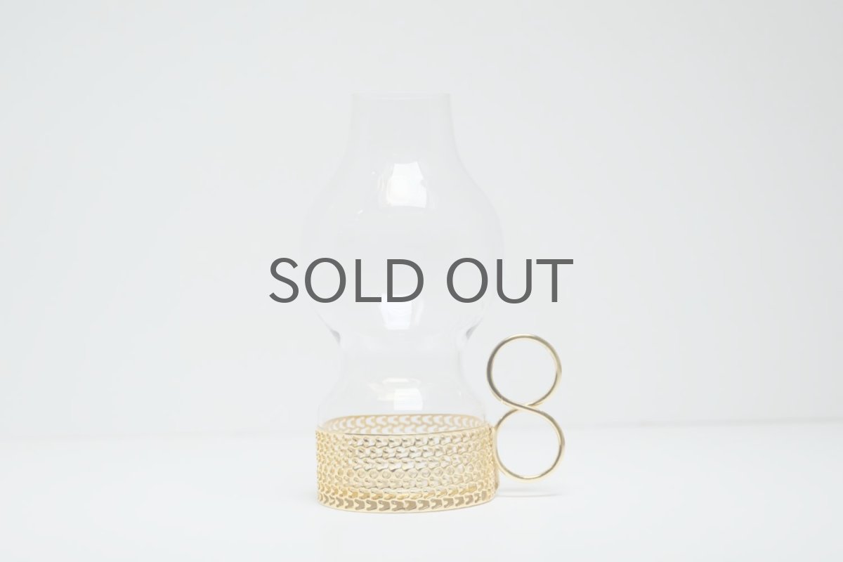 画像2: iittala/イッタラ/24Karaatti/24キャラット/ゴールドホルダー&クリアガラス/TSAIKKA/ツァイッカ/ランタン/キャンドルホルダー/Lサイズ (2)