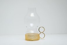 画像2: iittala/イッタラ/24Karaatti/24キャラット/ゴールドホルダー&クリアガラス/TSAIKKA/ツァイッカ/ランタン/キャンドルホルダー/Lサイズ (2)