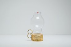 画像1: iittala/イッタラ/24Karaatti/24キャラット/ゴールドホルダー&クリアガラス/TSAIKKA/ツァイッカ/ランタン/キャンドルホルダー/Sサイズ/No.1 (1)