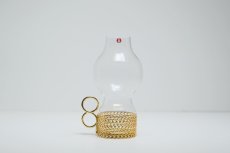 画像1: iittala/イッタラ/24Karaatti/24キャラット/ゴールドホルダー&クリアガラス/TSAIKKA/ツァイッカ/ランタン/キャンドルホルダー/Sサイズ/No.2 (1)