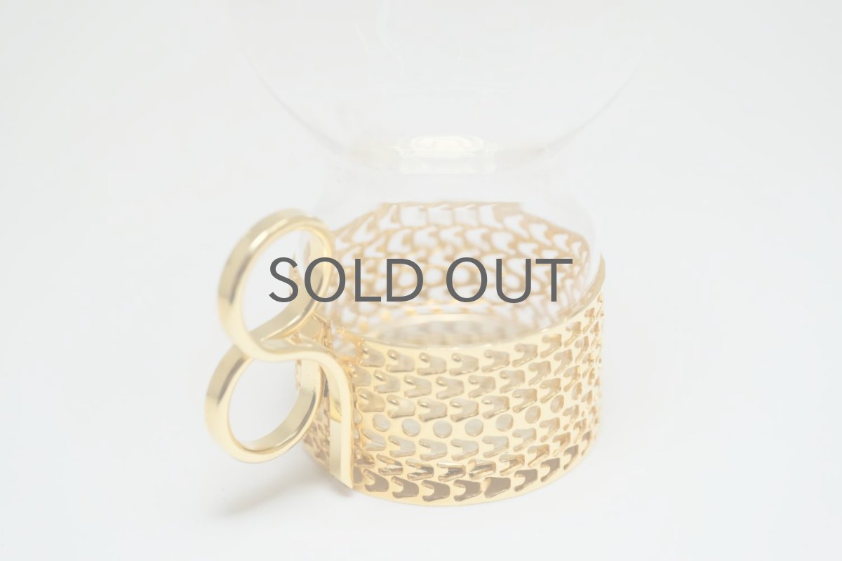 画像2: iittala/イッタラ/24Karaatti/24キャラット/ゴールドホルダー&クリアガラス/TSAIKKA/ツァイッカ/ランタン/キャンドルホルダー/Sサイズ/No.1 (2)