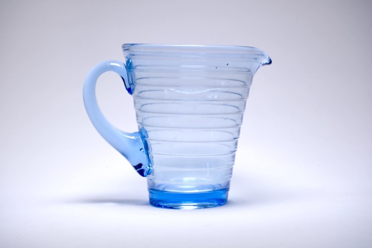 画像4: 北欧ビンテージガラス/Aino Aalto/アイノ・アアルト/Karhula/カルフラ/4644/ピッチャー/75cl/アズールブルー (4)