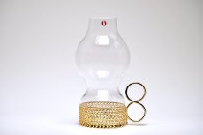画像1: iittala/イッタラ/24Karaatti/24キャラット/ゴールドホルダー&クリアガラス/TSAIKKA/ツァイッカ/ランタン/キャンドルホルダー/Lサイズ (1)