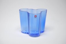 画像1: 北欧ビンテージ/iittala/イッタラ/Alvar Aalto/Alvar Aalto collection/Aalto vase/アアルトベース/H9.5cm/ウルトラマリンブルー (1)