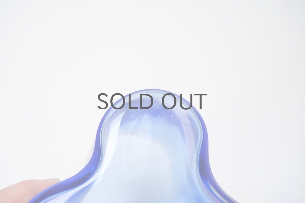 画像6: 北欧ビンテージ/iittala/イッタラ/Alvar Aalto/Alvar Aalto collection/Aalto vase/アアルトベース/H9.5cm/ウルトラマリンブルー (6)