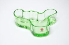 画像1: 北欧ビンテージ/iittala/イッタラ/Alvar Aalto/Aalto bowl/アアルトボウル/W13.8cm/アップルグリーン/廃番 (1)