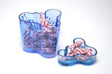 画像5: 北欧ビンテージ/iittala/イッタラ/Alvar Aalto/Aalto bowl/アアルトボウル/W9.8cm/廃番/オリジナルボックス付き/ターコイスブルー (5)