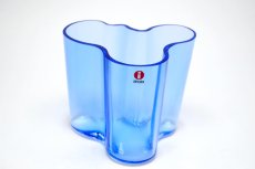 画像2: 北欧ビンテージ/iittala/イッタラ/Alvar Aalto/Alvar Aalto collection/Aalto vase/アアルトベース/H9.5cm/ウルトラマリンブルー (2)