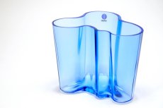 画像3: 北欧ビンテージ/iittala/イッタラ/Alvar Aalto/Alvar Aalto collection/Aalto vase/アアルトベース/H9.5cm/ウルトラマリンブルー (3)