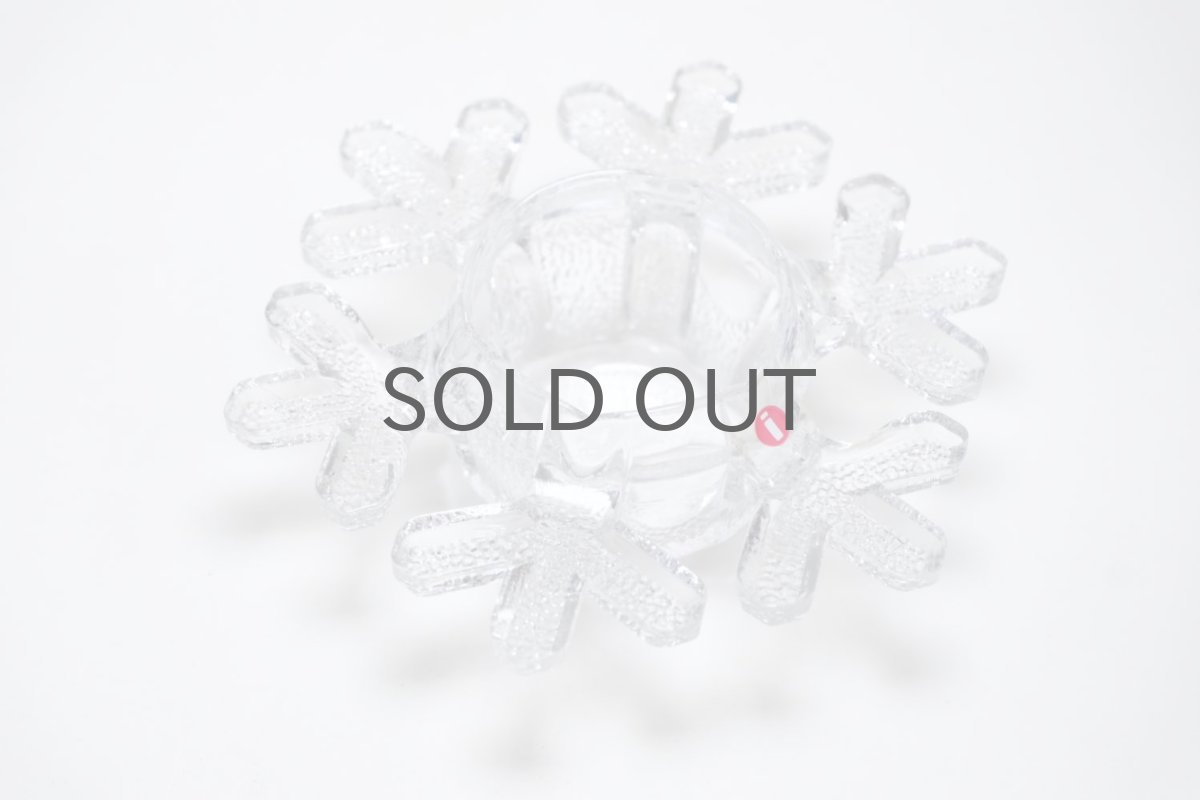 画像4: ビンテージ北欧雑貨/iittala/イッタラ/スノーフレーク/雪の結晶/キャンドルホルダー/No.1 (4)