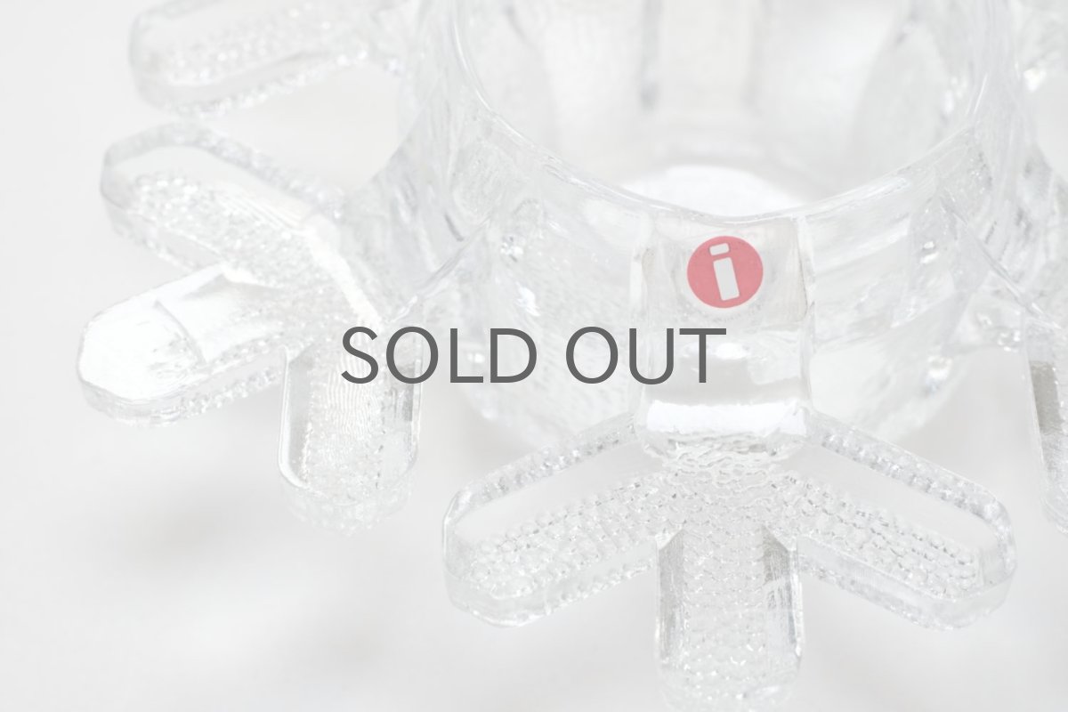 画像2: ビンテージ北欧雑貨/iittala/イッタラ/スノーフレーク/雪の結晶/キャンドルホルダー (2)