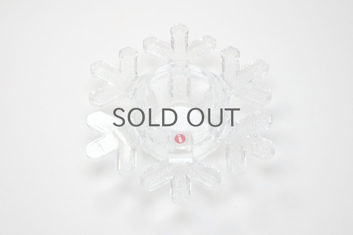 画像3: ビンテージ北欧雑貨/iittala/イッタラ/スノーフレーク/雪の結晶/キャンドルホルダー (3)