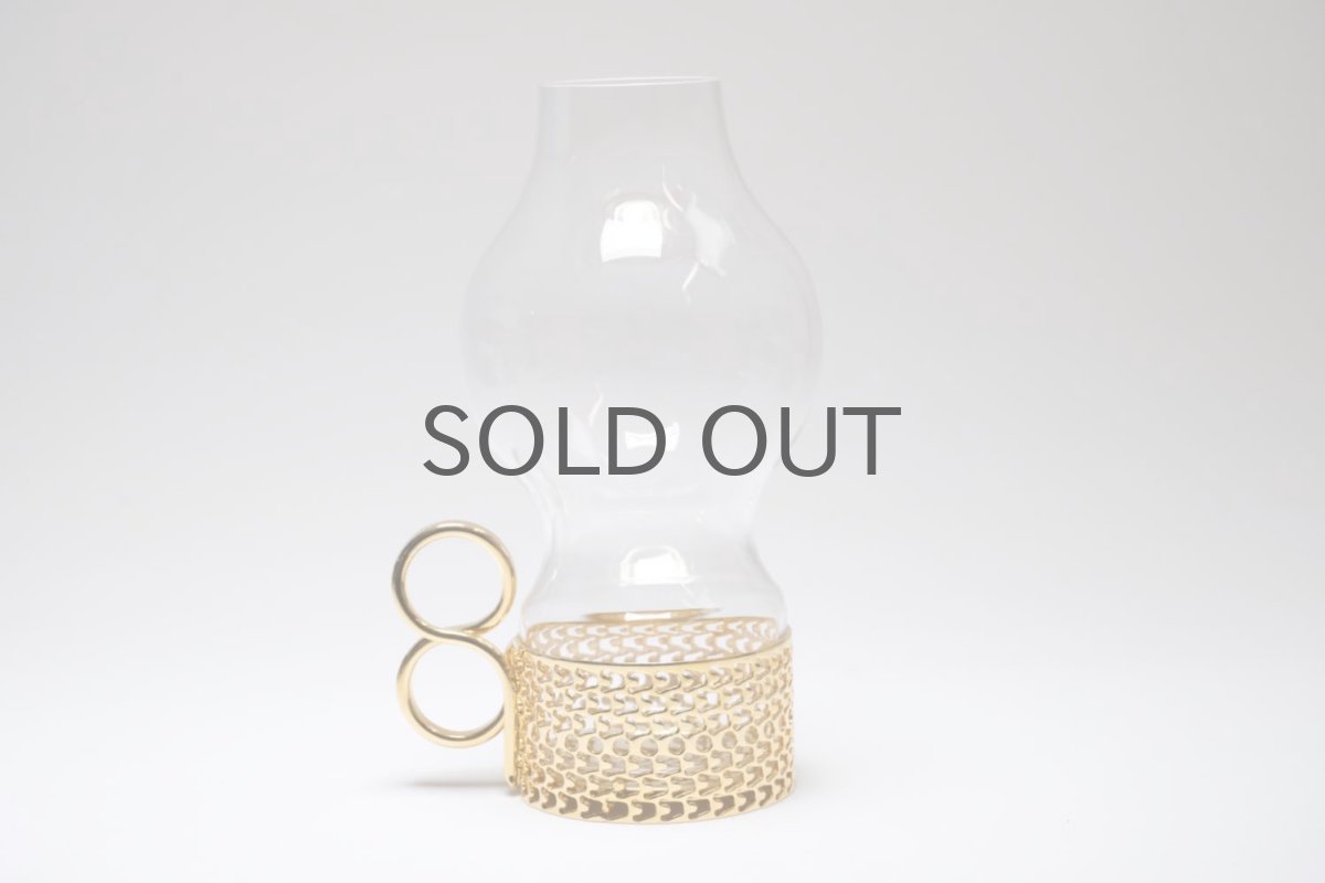 画像2: iittala/イッタラ/24Karaatti/24キャラット/ゴールドホルダー&クリアガラス/TSAIKKA/ツァイッカ/ランタン/キャンドルホルダー/Sサイズ/No.2 (2)