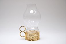 画像2: iittala/イッタラ/24Karaatti/24キャラット/ゴールドホルダー&クリアガラス/TSAIKKA/ツァイッカ/ランタン/キャンドルホルダー/Sサイズ/No.2 (2)