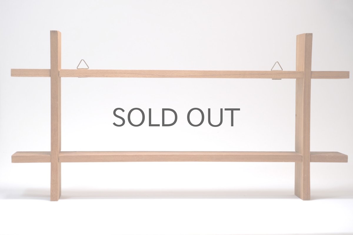 画像3: 北欧ビンテージインテリア雑貨/チーク/壁掛け飾り棚/No.1 (3)