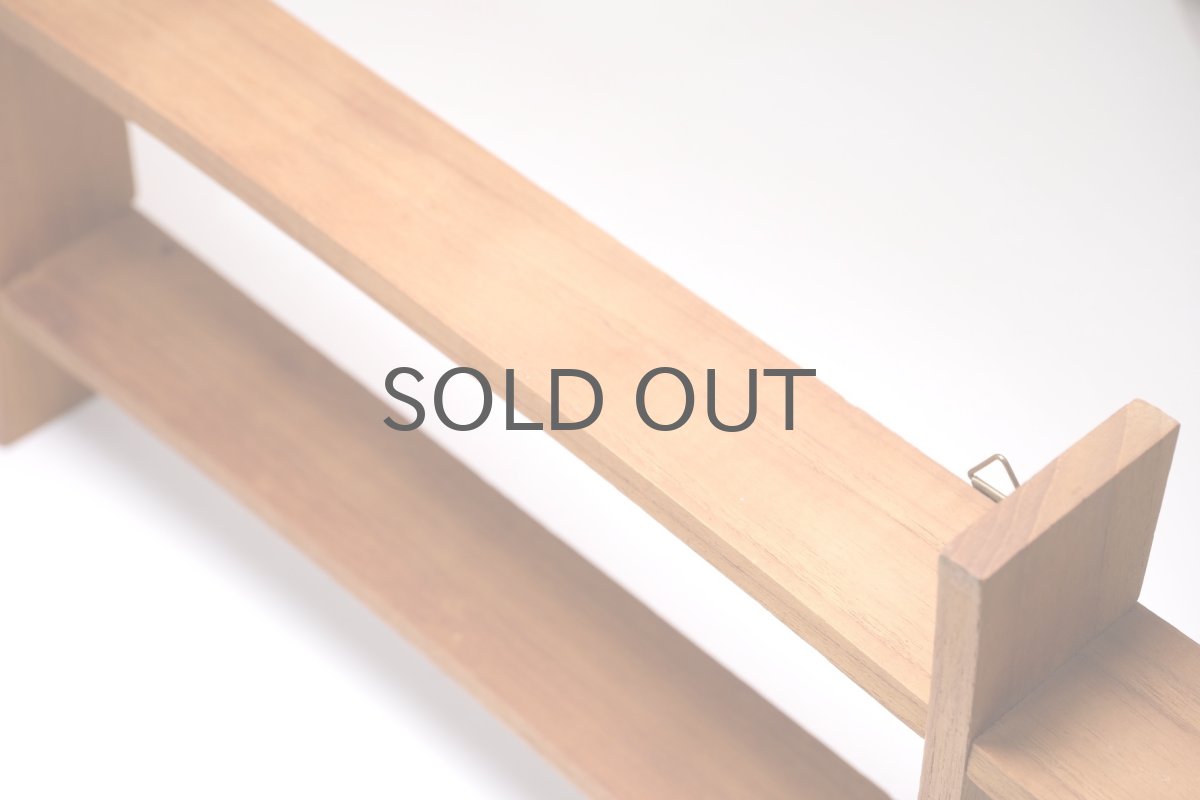 画像5: 北欧ビンテージインテリア雑貨/チーク/壁掛け飾り棚/No.1 (5)