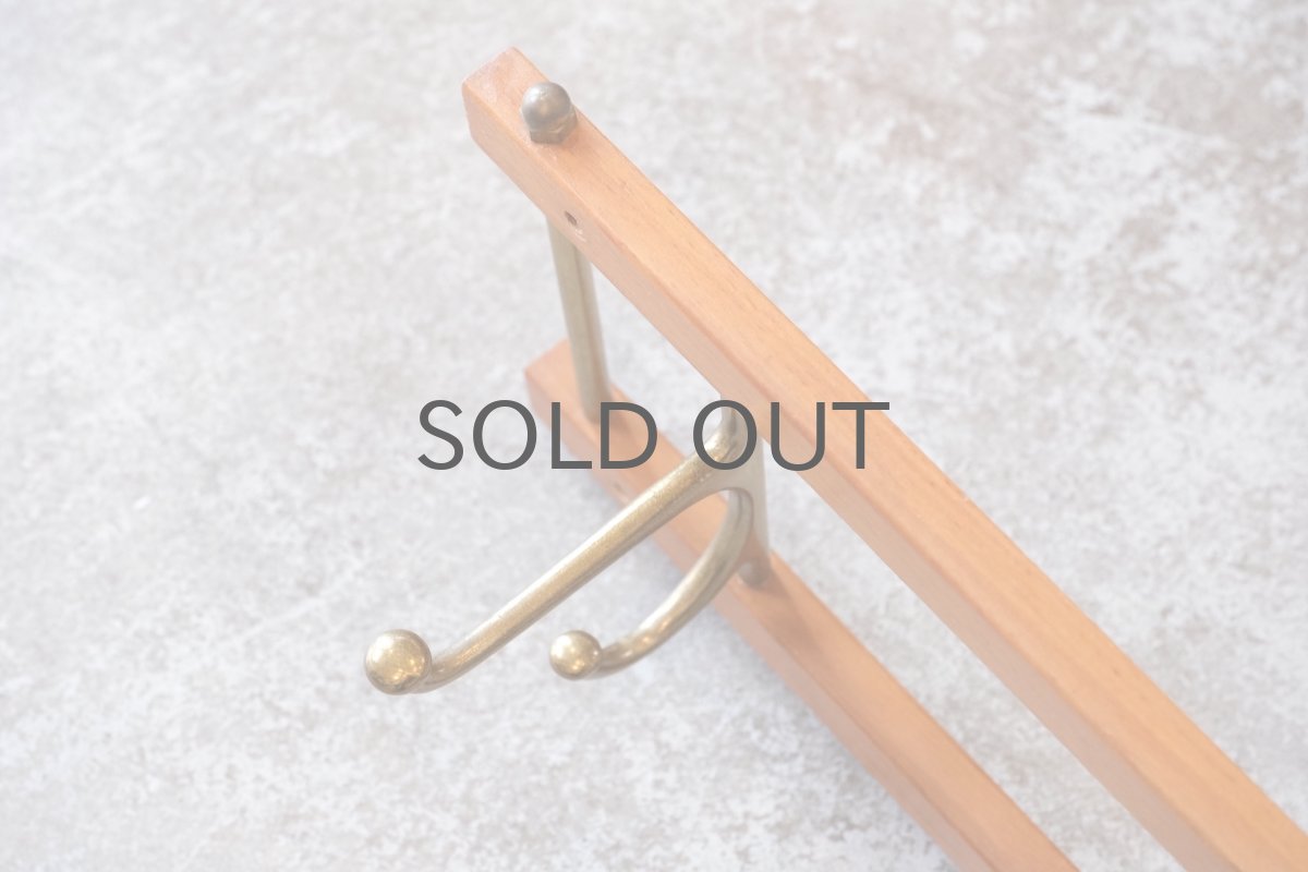 画像5: Skogslunds Metallgjuteri社製/ヴィンテージ真ちゅうウォールハンガー/フック/ 35cm (5)