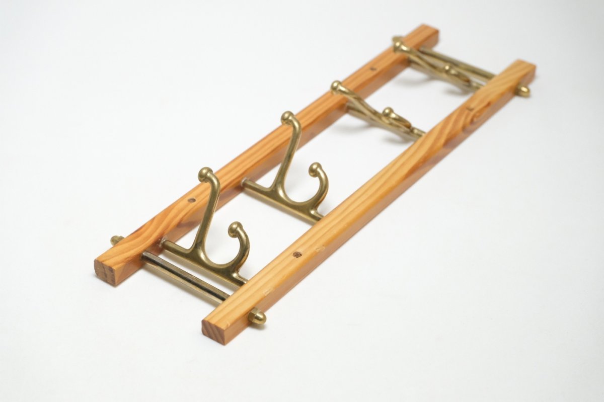 画像2: Skogslunds Metallgjuteri社製/ヴィンテージ真ちゅうウォールハンガー/フック/ 31cm (2)