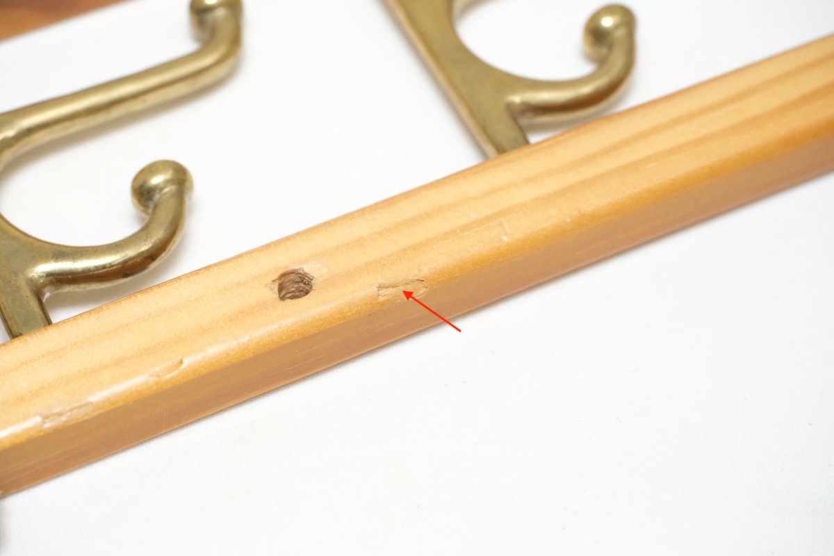 画像7: Skogslunds Metallgjuteri社製/ヴィンテージ真ちゅうウォールハンガー/フック/ 31cm (7)