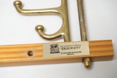 画像5: Skogslunds Metallgjuteri社製/ヴィンテージ真ちゅうウォールハンガー/フック/ 31cm (5)