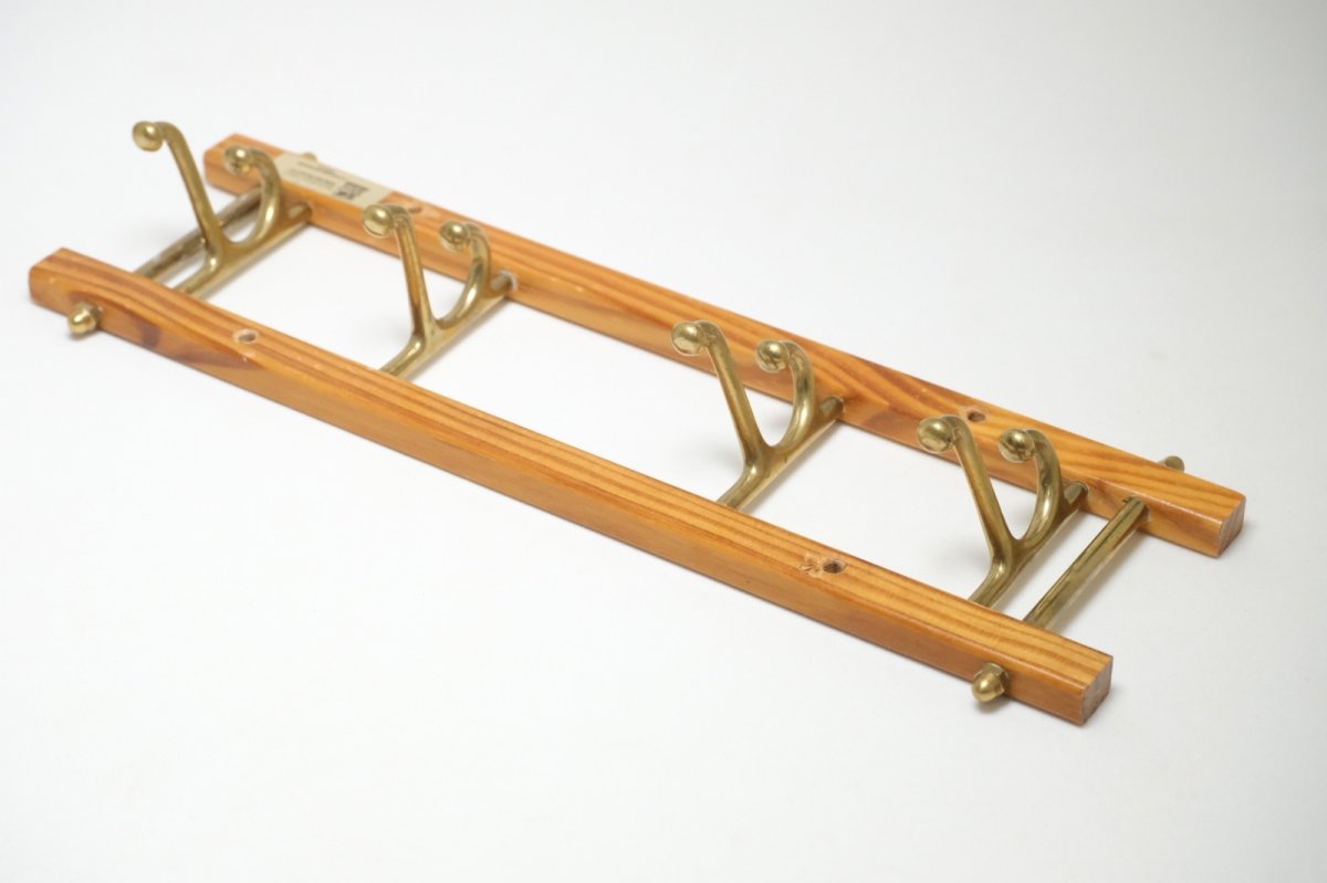 画像6: Skogslunds Metallgjuteri社製/ヴィンテージ真ちゅうウォールハンガー/フック/ 31cm (6)