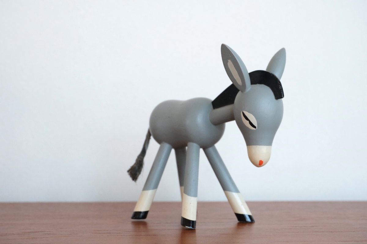 画像3: スウェーデン/Gunnar Ander/グンナー アンデル/動物木製/ロバ (3)